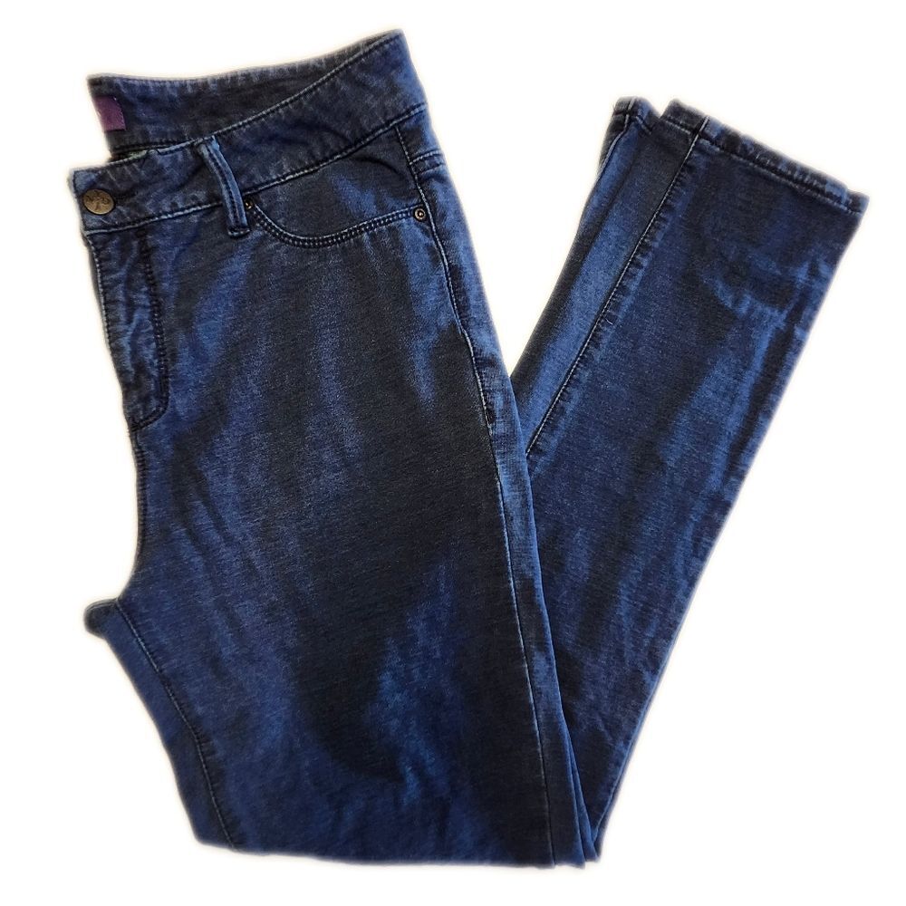 NYDJ (Not Your Daughter's Jeans) Navy Blue Hi-rise Skinny Stretch Jeans, 12